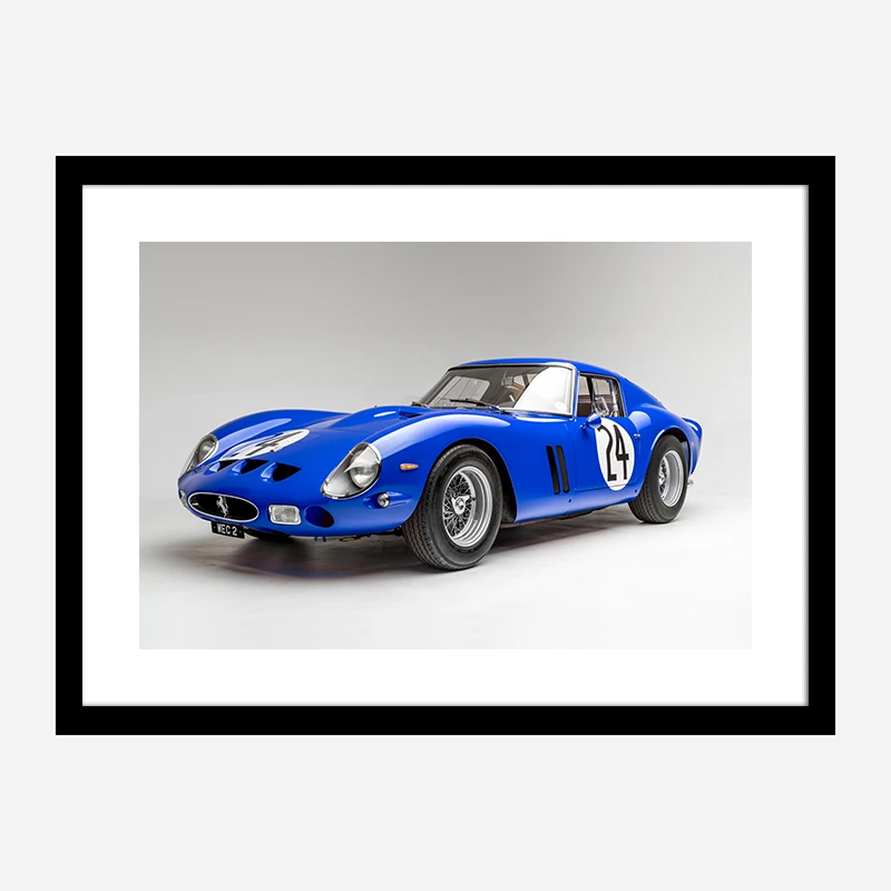 Red line Ferrari 250 GTO RL184 ダークブルー Ferrari 250 GTO in Blue Wall Art